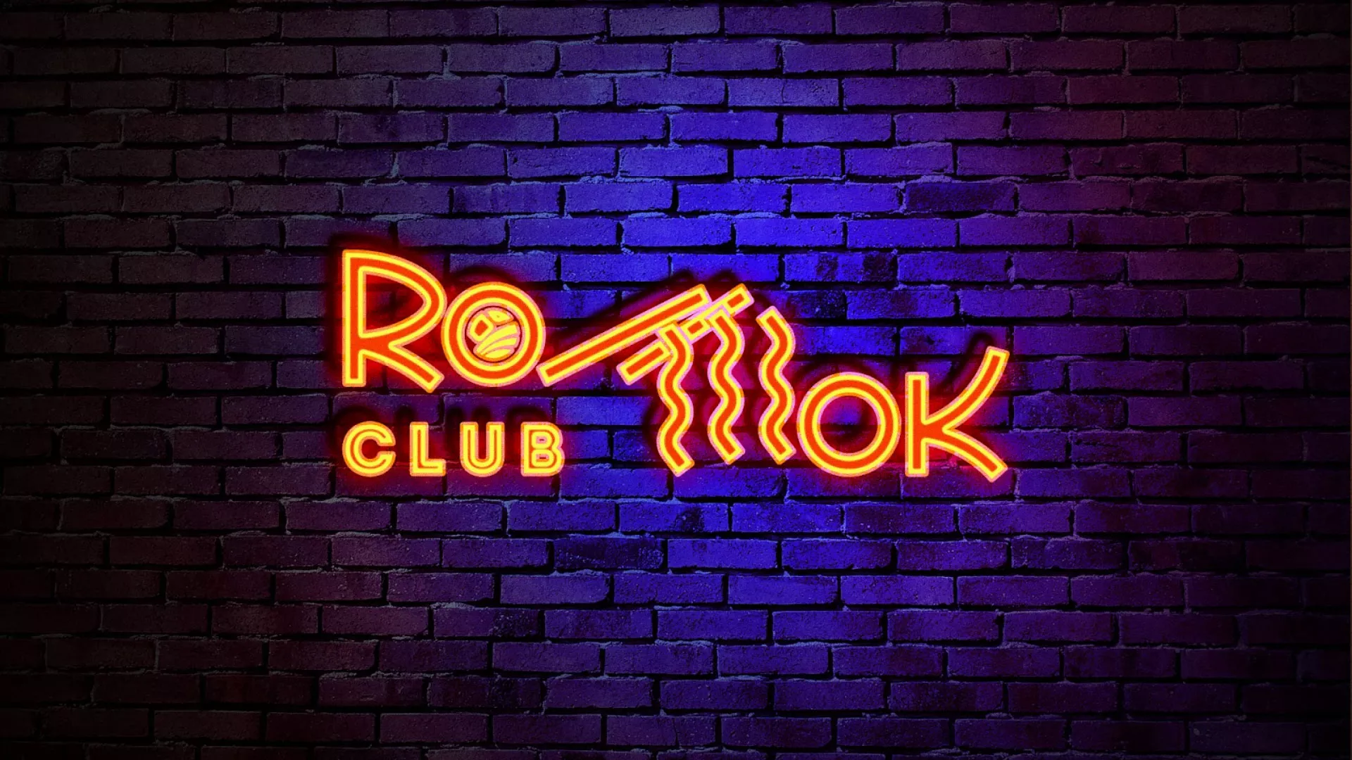 Разработка интерьерной вывески суши-бара «Roll Wok Club» в Кулебаках